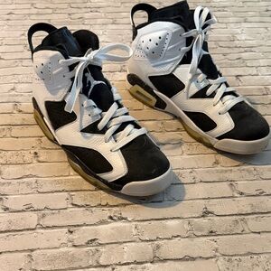 Men’s Air Jordan Black and White High-Top Sneakers